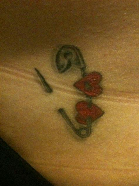 Safety Pin Heart Tattoo Best Friend Tattoos Sister Tattoos New