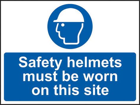 Safety Helmets Must Be Worn On Site Ppe Safety Sign