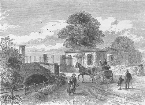 Bermondsey Bridge And Turnpike In The Grange Road About 1820 London