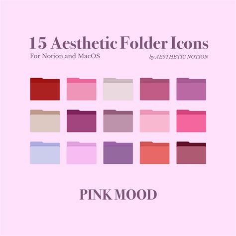15 Desktop Icons Compatible W Macos And Notion Aesthetic Etsy UK