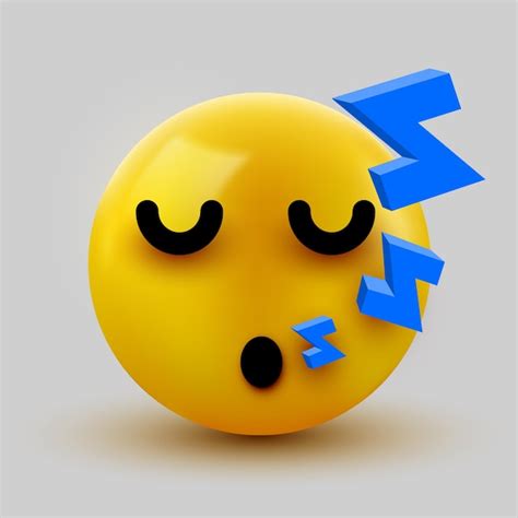 Premium Vector Emoji Yellow Sleeping Face