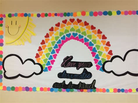 Love Your Classmates And Be Kind Bulletin Board Pre School Lesson Plans Teaching