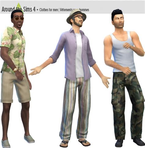 Pants Shirts And Hat By Sandy At Around The Sims 4 Sims 4 Updates