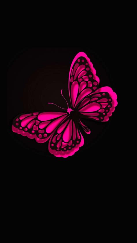 Iphone Wallpaper Hd Pink Butterfly Cute Wallpapers 2024