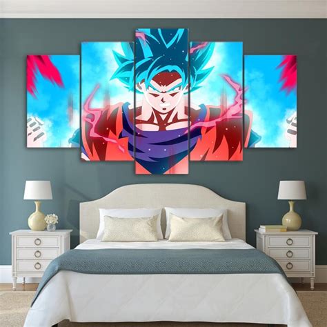 Independent art hand stretched around super sturdy wood frames. Dragon Ball Z: San Goku - 5 Piece Painting | Dragon ball ...