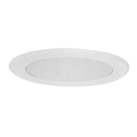 Since the light fixture is recessed, these lights can make a room feel more spacious. Halo 5 in. White Recessed Lighting Frosted Lens Shower ...