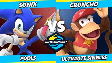 Wavedash Sonix Sonic Vs Cruncho Diddy Kong Smash Ultimate