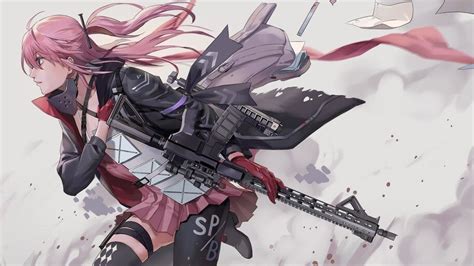 4k Wallpaper Anime Girl Guns