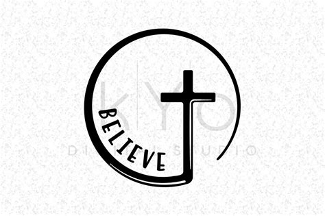 Believe Christian Cross Circle Svg Dxf Png Eps Files He Is Risen Svg