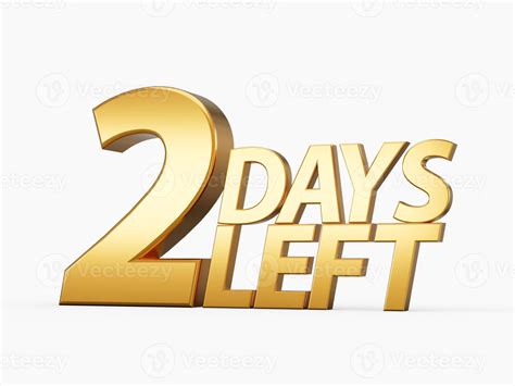 Two Days Left Only 2 Days Left Design Countdown Banner Count Time Sale