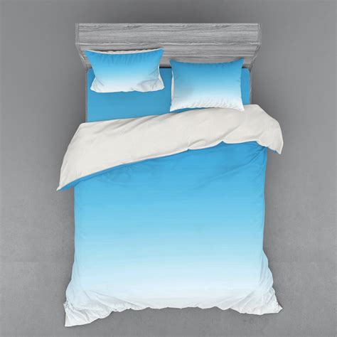 Ombre Duvet Cover Set Skyscapee In The Spring View Tropical Blue