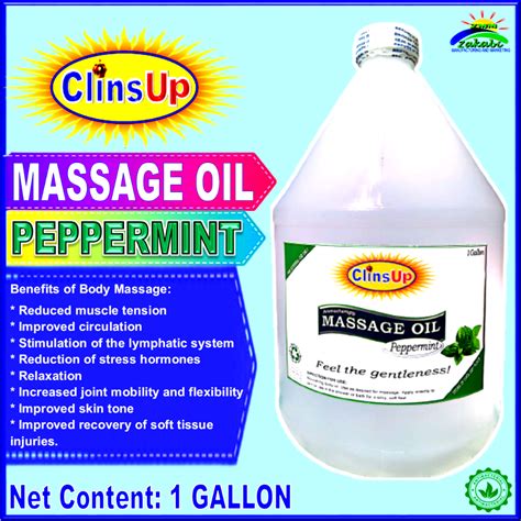 Clins Up Massage Oil Peppermint 1gallon Shopee Philippines