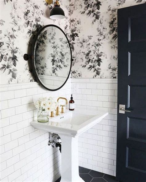 17 Bathrooms With Wallpaper Accent Wall Kiddonames