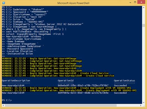 Squons Creating Vm Through Powershell Part I Quick Create
