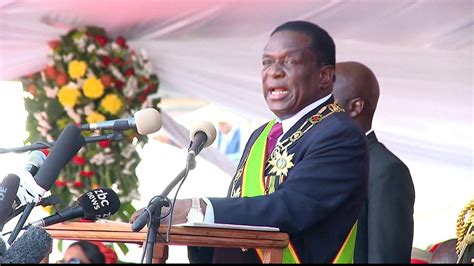 Zimbabwe Emmerson Mnangagwa Sworn In As New President Video Dailymotion