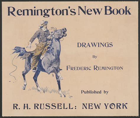 Remingtons New Book Drawings By Frederic Remington Digital File