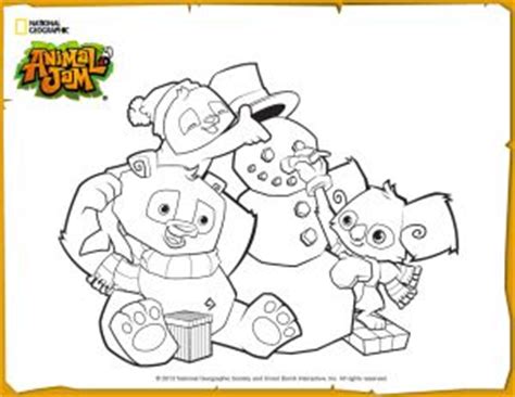 Kids love animals, and it's a good introduction to the online multiplayer world. Animal Jam Jamaalidays Coloring Page | Animal jam ...