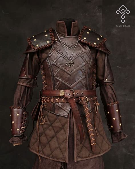 Witcher Inspired Leather Armor Set Leather Armor Costume Armour