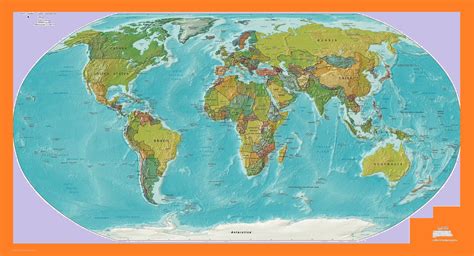 The World Political Map Large Printable Children Choice Political