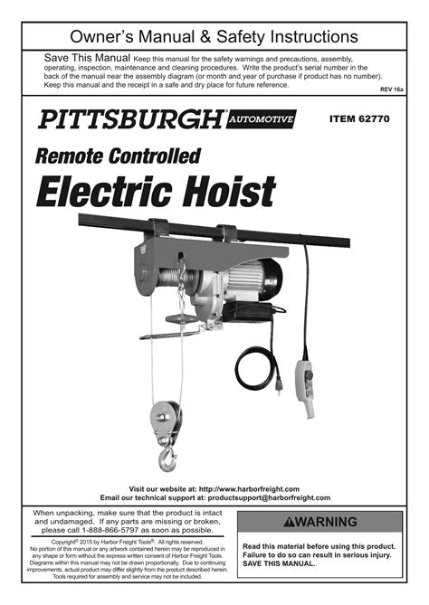 Pittsburgh Electric Hoist Wiring Diagram Wiring Diagram
