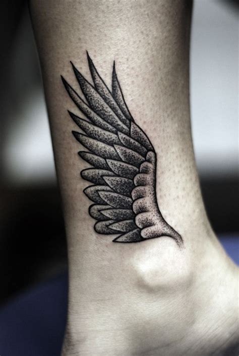 Perfect example of the duality of good and bad. 115 Angel Wing Tattoos to Take You to Heaven