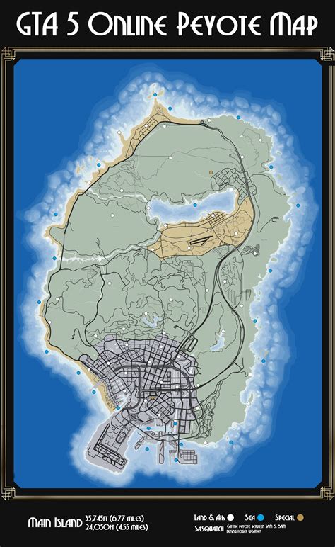 Gta 5 Online Peyote Locations Map Rgrandtheftautov