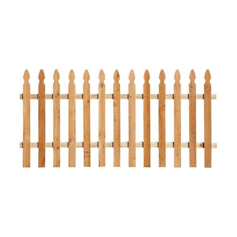 Outdoor Essentials Ft X Ft Western Red Cedar French Gothic Fence Panel Kit