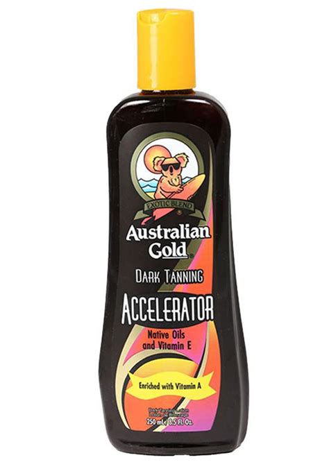 Australian Gold Dark Tanning Accelerator 250ml Sunbed Bronzing Cream