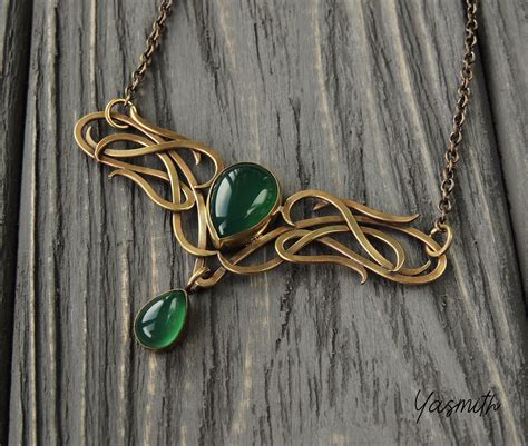 Elven Necklace Celtic Pendant Elvish Jewelry Elven Ts Women Etsy