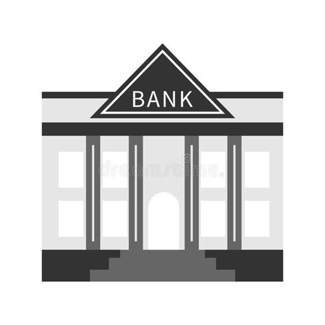 Bank Building Isolated Stock Vector Illustration Of Architecture