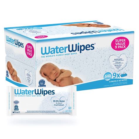 Waterwipes Sensitive Baby Wipes Unscented Baby Wipe 540 Count 9