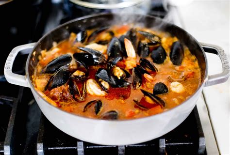 Divide the stew among bowls. Summer Seafood Stew - Feasting At Home