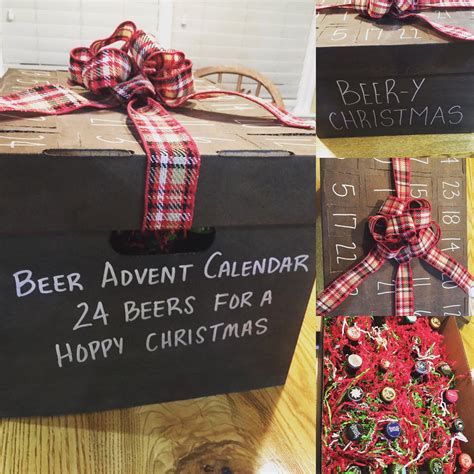 Advent calendars are a fun way to get in the spirit of the holidays, especially if there are young a beautiful and simple idea for an easy diy advent calendar is to use boxes wrapped with pretty paper, numbered with the individual days, and pinned to a board. 24 Day Craft Beer Advent Calendar (beer not included ...