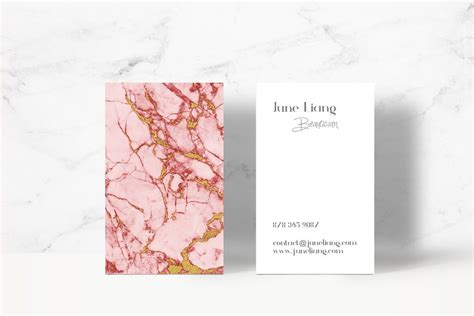 Premium cards printed on a variety of high quality paper types. Blush Gold Marble Business Card | Creative Business Card Templates ~ Creative Market