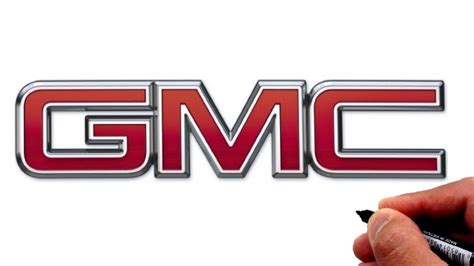 How To Draw The Gmc Logo Famous Car Logo Drawings Youtube