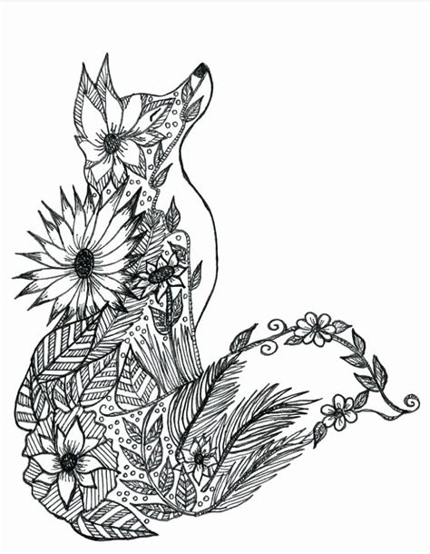 Fennec Fox Coloring Page Inspirational Fennec Fox Hard Coloring Pages