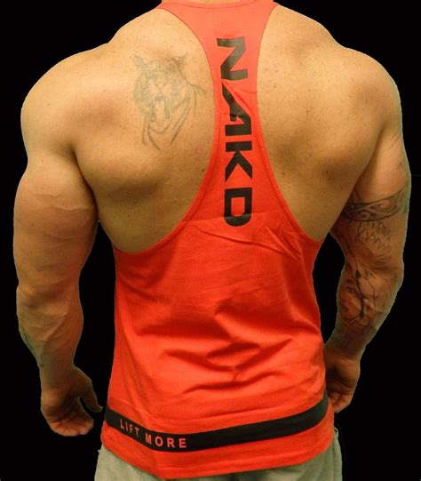 Nakd Loaded Singlet T Y Back Tank Top Vest Racerback Bodybuilding Mens