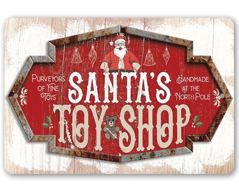 Santas Toy Shop Metal Sign Lone Star Art