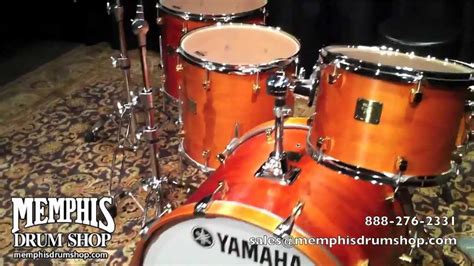 Yamaha Maple Custom Drum Set Vintage Natural Youtube