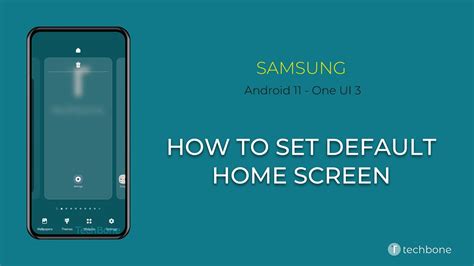 How To Set Default Home Screen Samsung Android 11 One Ui 3 Youtube