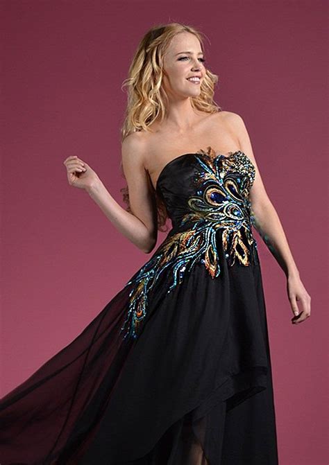 Dresse Peacock Prom Dress Black Dresses Cinderella Divine