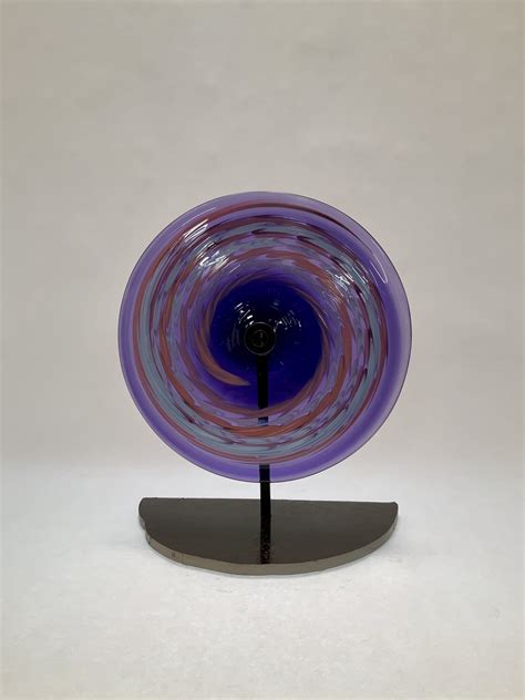 Violet Rondel By Dierk Van Keppel Art Glass Sculpture Artful Home In 2022 Glass Art