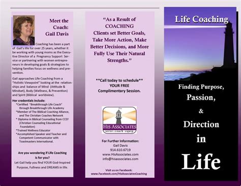 So, a truly free life coaching service is very probably being paid by someone to cause you to behave in a way that may or may not be in your best interests. Tom & Gail Davis - Life Coaching can help you: