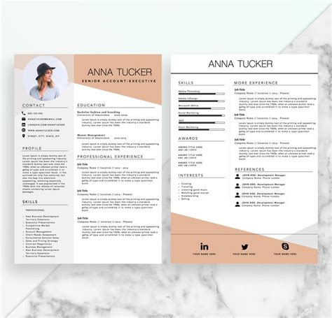 A curriculum vitae (cv), latin for course of life, is a detailed professional document highlighting a person's education, experience and accomplishments. Modern Resume Template / CV Template | Professional and Creative Resume | Word Resume | Instant ...