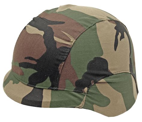 Combat Helmet Cover Woodland Camo