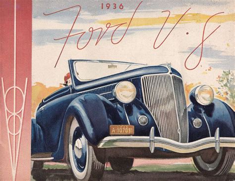 1936 Ford Brochure Ford Vintage Cars Car Lot