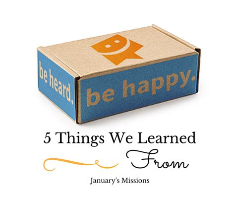 5 Things We Learned From January Learning Missions 5 Things