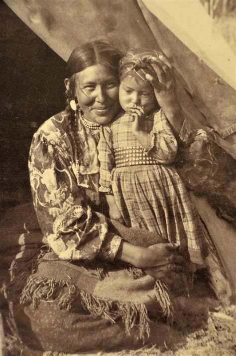 First Nations Mother And Child Native American Indians Native