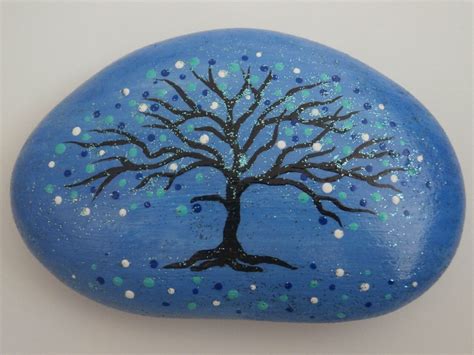 Painted Rock Tree By Placeforyou On Etsy Listing