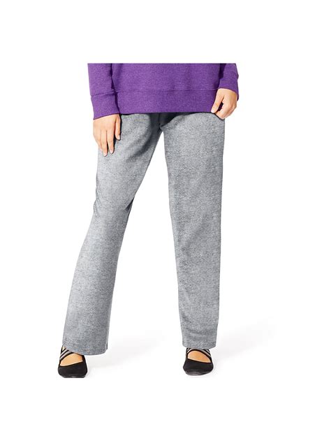 Just My Size Womens Petite Length Fleece Open Hem Sweatpants Style